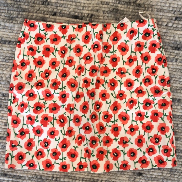 NWT J. Crew Factory Skirt Floral Print Size 0 - Picture 5 of 8
